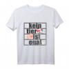 Kein Tier ist egal - Veganes T-Shirt gegen Tierquälerei, Massentierhaltung & Tierversuche, ideales Geschenk für Tierschützer & Vegetarier
