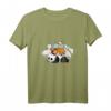 Süßes Damen T-Shirt mit Panda, Waschbär, Hase & Hamster Pyramide - Schlafende Tiere Design, perfektes Geschenk für Tierliebhaber