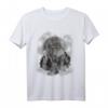T-Shirt mit drei heulenden Wölfen und Vollmond - Kreatives Wolf Tiermotiv, ideales Geschenk für Wolf Liebhaber