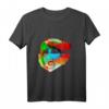 Chameleon Polygon Bunte Farben Tier T-Shirt für Alltag, Kinder und Erwachsene - Klassisch geschnitten mit Tiermotiv