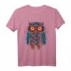 Eule Kunst - Tier Kunstwerk Vogel Eule T-Shirt für Tierliebhaber und Freunde, Perfekt als Geschenk