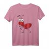 Lustiges rote Ameise Tier Geschenk T-Shirt für Mann, Frau & Kinder – Perfekt für Weihnachten, Geburtstag & als humorvolles Tiermotiv-Shirt