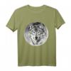 Wolf Motiv Vollmond T-Shirt mit Wölfen und Rudel - Raubtier-Design für Tier- und Naturliebhaber