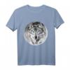Wolf Motiv Vollmond T-Shirt mit Wölfen und Rudel - Raubtier-Design für Tier- und Naturliebhaber
