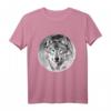 Wolf Motiv Vollmond T-Shirt mit Wölfen und Rudel - Raubtier-Design für Tier- und Naturliebhaber
