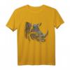 Nashorn Kunstwerk - Tier Motiv T-Shirt für Tierliebhaber, Freunde & Familie | Zoo Nashorn Design