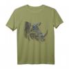 Nashorn Kunstwerk - Tier Motiv T-Shirt für Tierliebhaber, Freunde & Familie | Zoo Nashorn Design