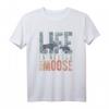 Das Leben ist besser mit Elchen T-Shirt - Lustiges Wald Tier Design für Natur- und Skandinavien-Fans