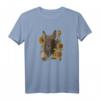 Niedlicher Eselkopf mit Sonnenblumen - Damen & Kinder T-Shirt, lustiges Tier- und Blumenmotiv, ideales Geschenk für Tierliebhaber