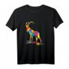 Buntes Polygon Tier Sternzeichen Capricorn Steinbock T-Shirt – Hochwertiges, langlebiges Zodiac-Design für Tier- und Sternzeichenliebhaber