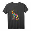 Buntes Polygon Tier Sternzeichen Capricorn Steinbock T-Shirt – Hochwertiges, langlebiges Zodiac-Design für Tier- und Sternzeichenliebhaber