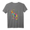 Buntes Polygon Tier Sternzeichen Capricorn Steinbock T-Shirt – Hochwertiges, langlebiges Zodiac-Design für Tier- und Sternzeichenliebhaber