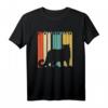 Retro Schneeleopard T-Shirt Geschenk - Lustiges Tiermotiv für Kinder, Erwachsene & Tierliebhaber zu Weihnachten, Geburtstag, Valentinstag, Vatertag & Muttertag