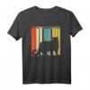 Retro Schneeleopard T-Shirt Geschenk - Lustiges Tiermotiv für Kinder, Erwachsene & Tierliebhaber zu Weihnachten, Geburtstag, Valentinstag, Vatertag & Muttertag