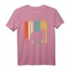 Retro Schneeleopard T-Shirt Geschenk - Lustiges Tiermotiv für Kinder, Erwachsene & Tierliebhaber zu Weihnachten, Geburtstag, Valentinstag, Vatertag & Muttertag