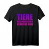 Lustiges T-Shirt mit Spruch 'Tiere weil Menschen scheisse sind' – Perfekt für Tierliebhaber, Tierschützer und humorvolle Geschenke
