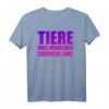 Lustiges T-Shirt mit Spruch 'Tiere weil Menschen scheisse sind' – Perfekt für Tierliebhaber, Tierschützer und humorvolle Geschenke