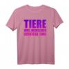 Lustiges T-Shirt mit Spruch 'Tiere weil Menschen scheisse sind' – Perfekt für Tierliebhaber, Tierschützer und humorvolle Geschenke