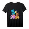 Kinder Geburtstagsshirt 5 Jahre mit Tieren und Dschungelmotiven – Perfekt für die Geburtstagsfeier, Kindergarten & Schule