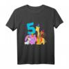 Kinder Geburtstagsshirt 5 Jahre mit Tieren und Dschungelmotiven – Perfekt für die Geburtstagsfeier, Kindergarten & Schule