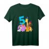 Kinder Geburtstagsshirt 5 Jahre mit Tieren und Dschungelmotiven – Perfekt für die Geburtstagsfeier, Kindergarten & Schule