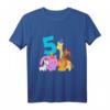 Kinder Geburtstagsshirt 5 Jahre mit Tieren und Dschungelmotiven – Perfekt für die Geburtstagsfeier, Kindergarten & Schule