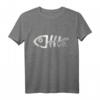 Fischgrätenfisch Skelett T-Shirt - Lustiges Tiermotiv für Freunde, Familie und junge Leute, Retro-Design