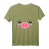 Schwein Gesicht Fun T-Shirt - Lustiges Tier Kinder T-Shirt für Halloween, Geburtstag & Weihnachten, Perfekt für Tierfreunde mit Humor