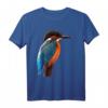 Vogel Tier Motiv Eisvogel Tiergesicht T-Shirt - Klassisch geschnitten mit doppeltem Saum, perfekt für Tier- und Naturliebhaber