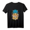 Hipster Katze mit Kaffee - Lustiges Tierdesign T-Shirt für Katzenliebhaber, Katzenpapa & Katzenmama