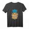 Hipster Katze mit Kaffee - Lustiges Tierdesign T-Shirt für Katzenliebhaber, Katzenpapa & Katzenmama