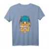 Hipster Katze mit Kaffee - Lustiges Tierdesign T-Shirt für Katzenliebhaber, Katzenpapa & Katzenmama