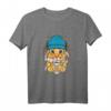 Hipster Katze mit Kaffee - Lustiges Tierdesign T-Shirt für Katzenliebhaber, Katzenpapa & Katzenmama