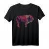 Büffel Portrait T-Shirt für Wisent und Bison Tier Freunde - Geschenkidee & Souvenir für Tierliebhaber