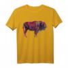 Büffel Portrait T-Shirt für Wisent und Bison Tier Freunde - Geschenkidee & Souvenir für Tierliebhaber