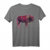 Büffel Portrait T-Shirt für Wisent und Bison Tier Freunde - Geschenkidee & Souvenir für Tierliebhaber