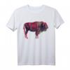 Büffel Portrait T-Shirt für Wisent und Bison Tier Freunde - Geschenkidee & Souvenir für Tierliebhaber