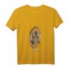 Tiger Raubtier Tiermotiv T-Shirt mit V-Ausschnitt – Leichtes, klassisch geschnittenes Tiermotiv-Shirt mit doppelten Nähten