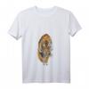 Tiger Raubtier Tiermotiv T-Shirt mit V-Ausschnitt – Leichtes, klassisch geschnittenes Tiermotiv-Shirt mit doppelten Nähten