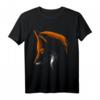 Schattengesicht Fuchs Tier T-Shirt – Elegantes Wildtier-Design, klassisch geschnitten, perfekt für Natur- und Tierliebhaber