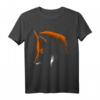 Schattengesicht Fuchs Tier T-Shirt – Elegantes Wildtier-Design, klassisch geschnitten, perfekt für Natur- und Tierliebhaber