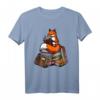Fuchs Buch Lesen Nerd Tier T-Shirt - Für Bibliothekare, Bücherliebhaber & Tierfans, perfekt für Frauen, Mädchen & Kinder