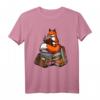 Fuchs Buch Lesen Nerd Tier T-Shirt - Für Bibliothekare, Bücherliebhaber & Tierfans, perfekt für Frauen, Mädchen & Kinder
