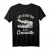 Krokodil T-Shirt für Tierliebhaber - Perfektes Geschenk für Biologen, Tierpfleger und Reptilienfans zu Weihnachten & Geburtstag