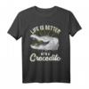 Krokodil T-Shirt für Tierliebhaber - Perfektes Geschenk für Biologen, Tierpfleger und Reptilienfans zu Weihnachten & Geburtstag