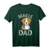 Beagle Dad Beagle Dog Vater Tierliebhaber T-Shirt – Klassisch geschnitten, doppelt genähter Saum, ideales Geschenk für Hundeliebhaber