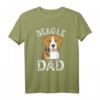 Beagle Dad Beagle Dog Vater Tierliebhaber T-Shirt – Klassisch geschnitten, doppelt genähter Saum, ideales Geschenk für Hundeliebhaber