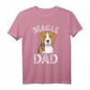 Beagle Dad Beagle Dog Vater Tierliebhaber T-Shirt – Klassisch geschnitten, doppelt genähter Saum, ideales Geschenk für Hundeliebhaber