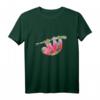Blume Faultier Silhouette Faultier Tierliebhaber T-Shirt – Perfektes Geschenk für Natur- und Tierfans zu Weihnachten, Geburtstag, Vatertag oder Muttertag