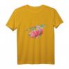 Blume Faultier Silhouette Faultier Tierliebhaber T-Shirt – Perfektes Geschenk für Natur- und Tierfans zu Weihnachten, Geburtstag, Vatertag oder Muttertag